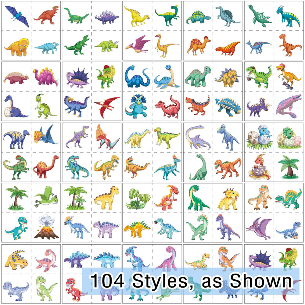 Kopokita tatuajes dinosaurio, resistentes al agua para juegos y natación.
