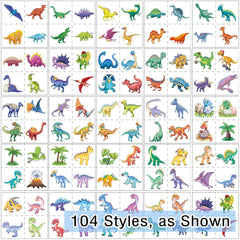 Kopokita tatuajes dinosaurio, resistentes al agua para juegos y natación.