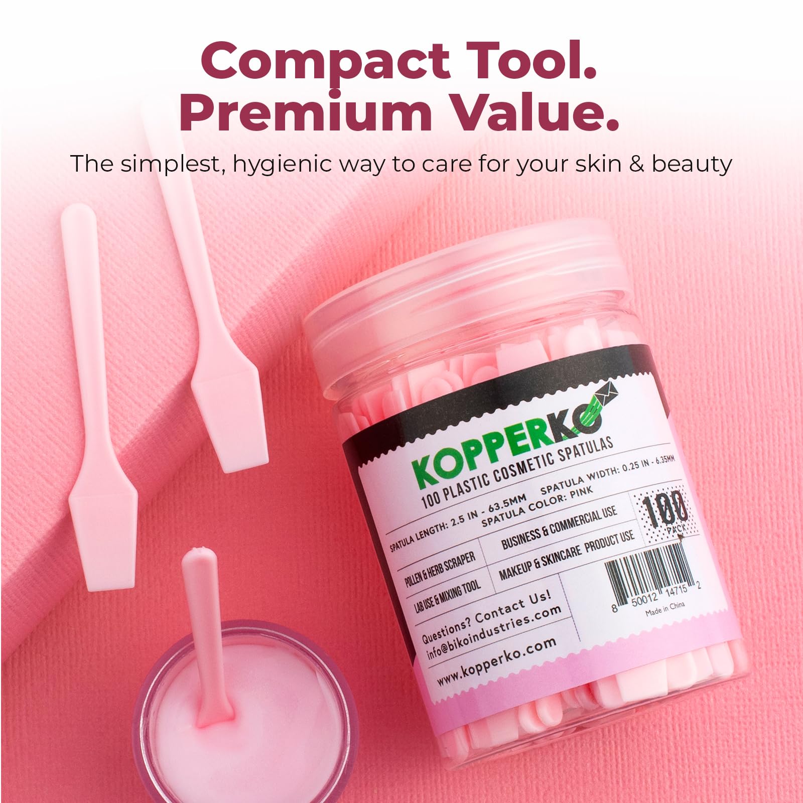 Kopperko cream dispensing spatula for small containers.