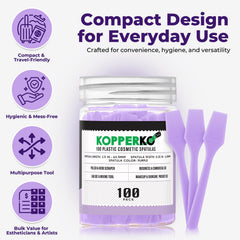 Compact Kopperko spatula ideal for on‑the‑go skincare routines.