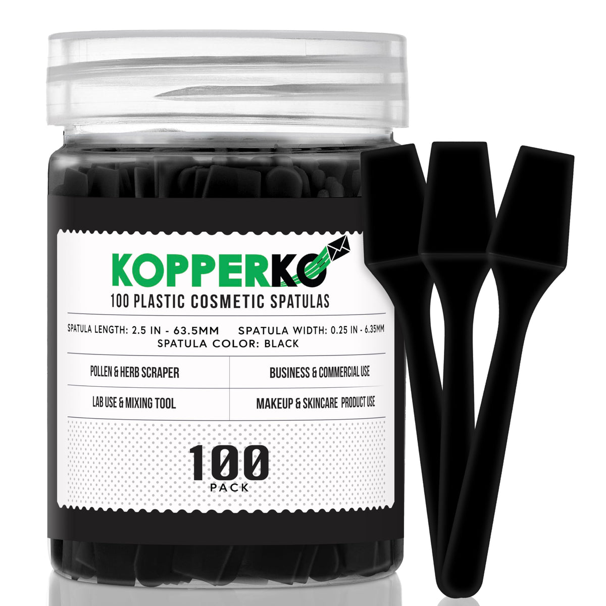 Kopperko Mini Lotion Spatula pack shot for skincare and DIY mixing