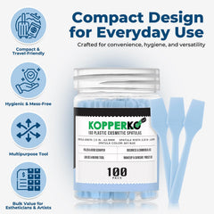 Kopperko Mini Spatula cream tub access for mess-free sampling