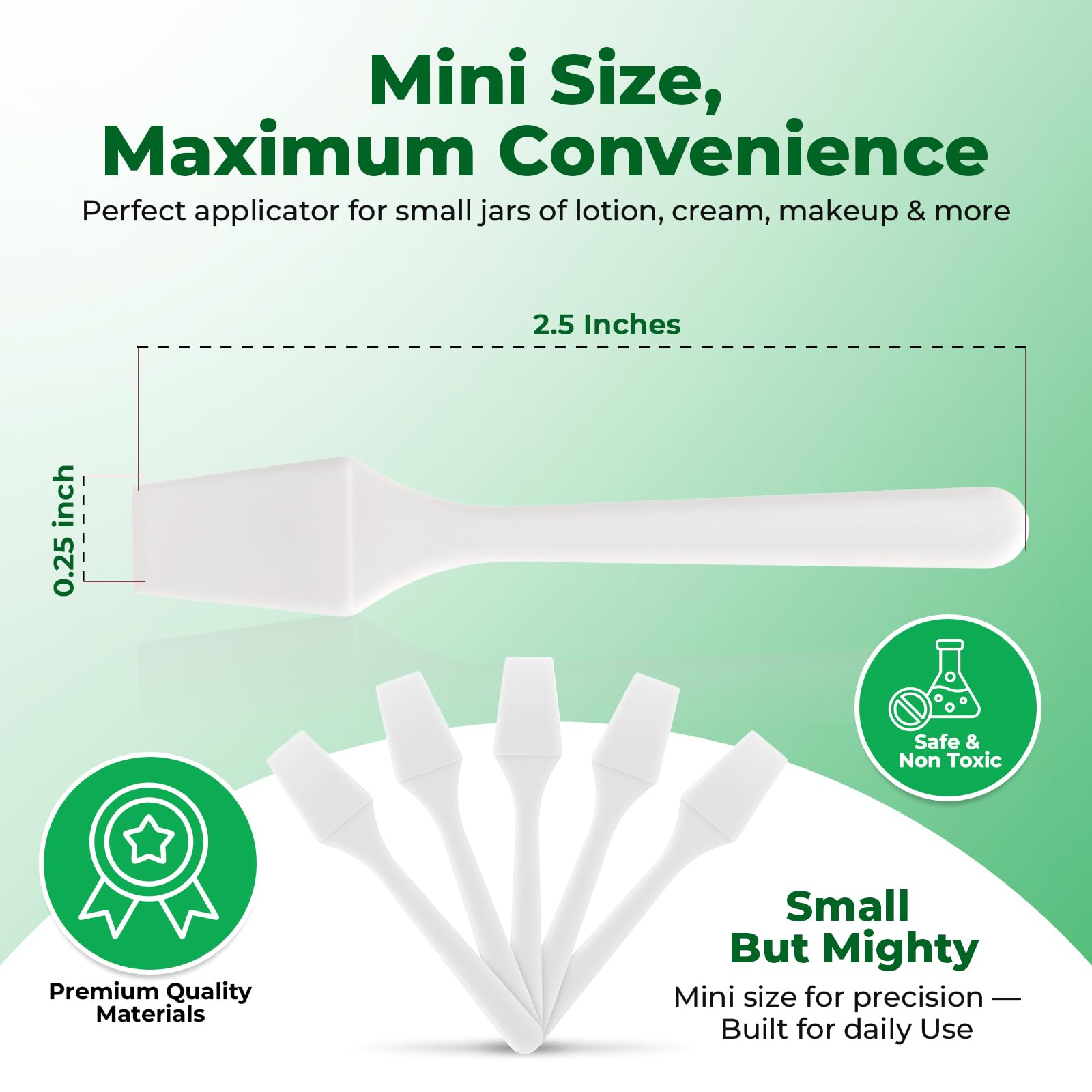 Kopperko mini spatula for DIY skincare mixing in a hygienic disposable design.