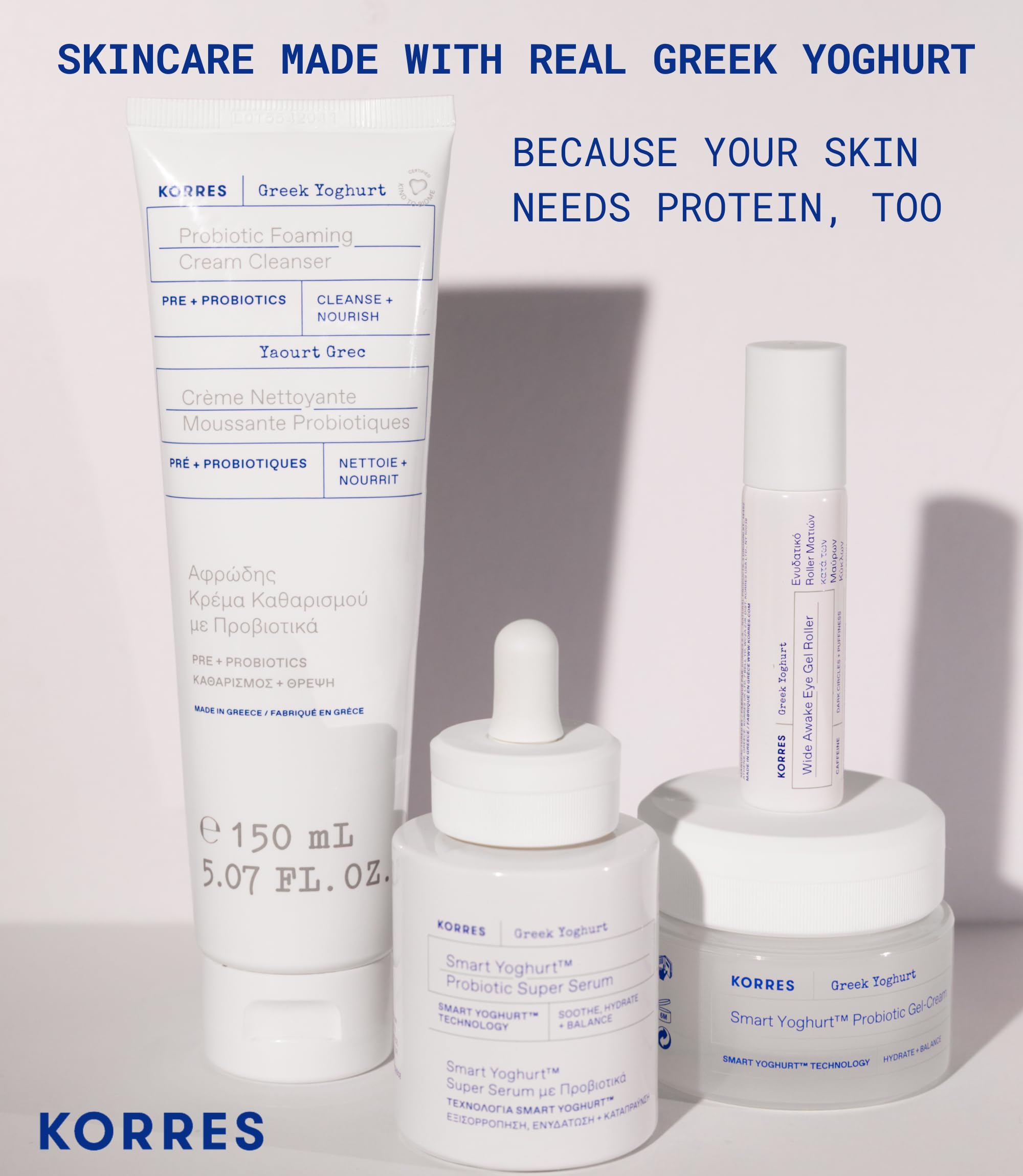 KORRES Amaranth Seed Extract ingredient label highlighting skin barrier support.