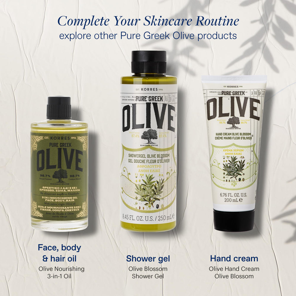 KORRES Extra Virgin Olive Oil for daily dry-skin and hair care.
