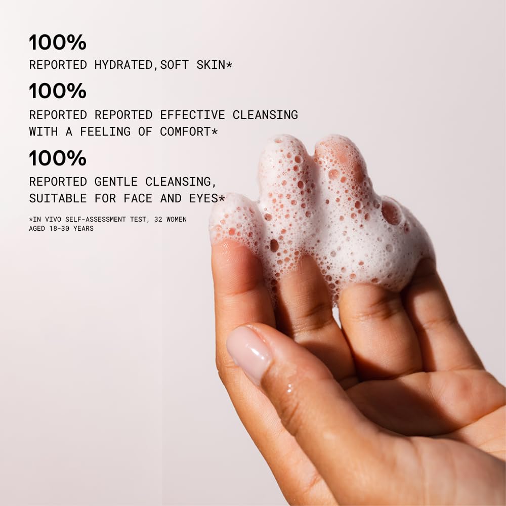 Recyclable packaging shown with KORRES Greek Yoghurt Foaming Cleanser.