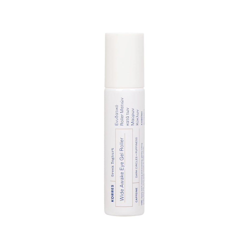KORRES Greek Yoghurt Wide Awake Eye Serum roller-ball for refreshed under-eye look
