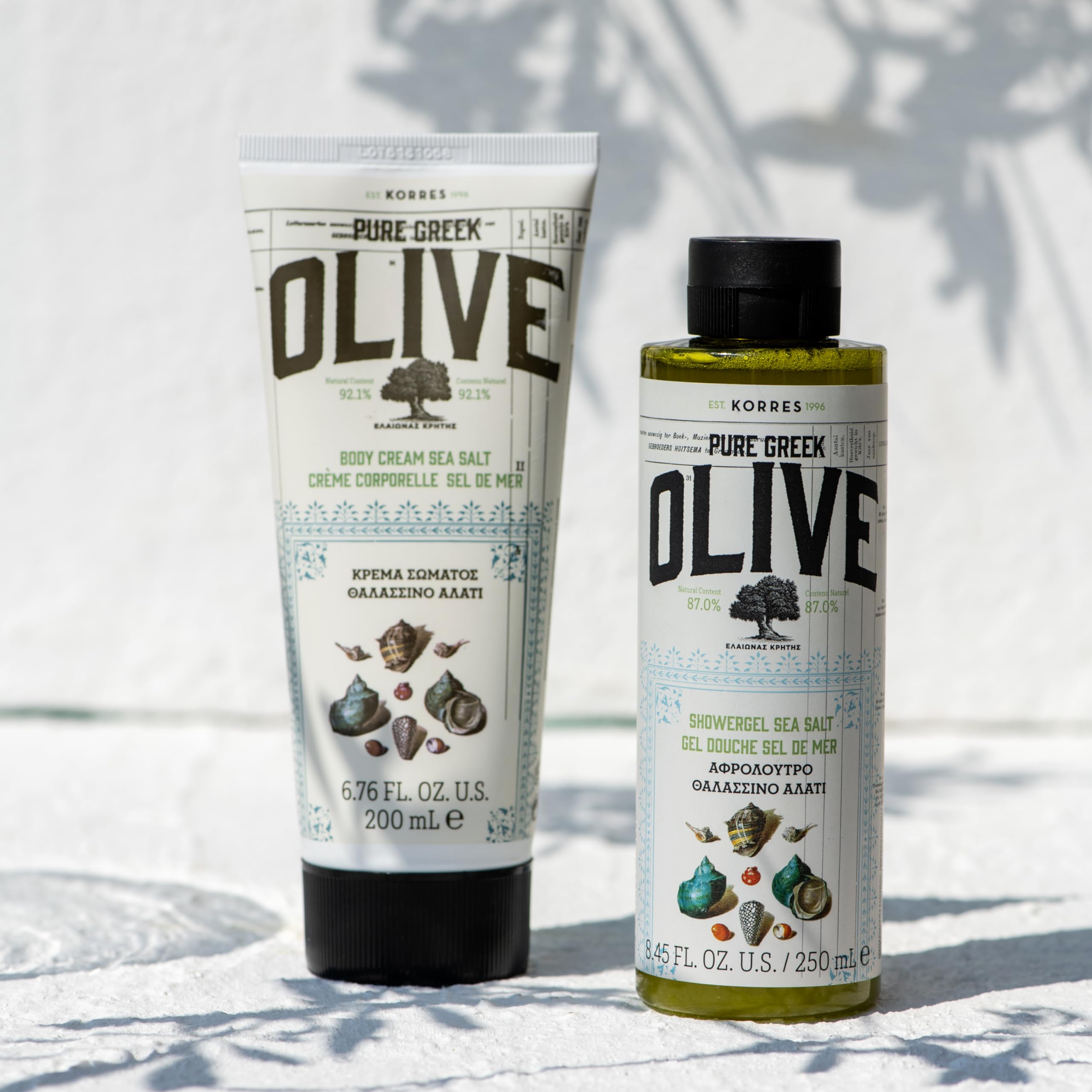 KORRES Olive Body Lotion sea salt scent evokes a coastal spa vibe.