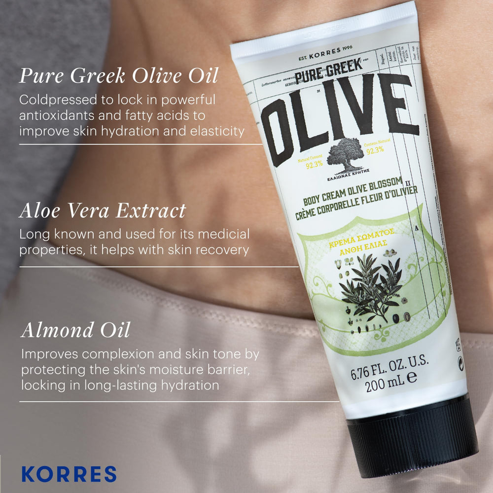 Pure Greek olive oil ingredient from Crete used in KORRES formula
