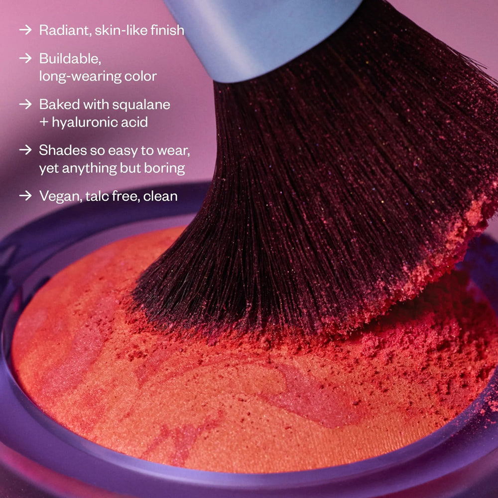 Kosas Blush is Life skin-like finish enhances radiance without heaviness.