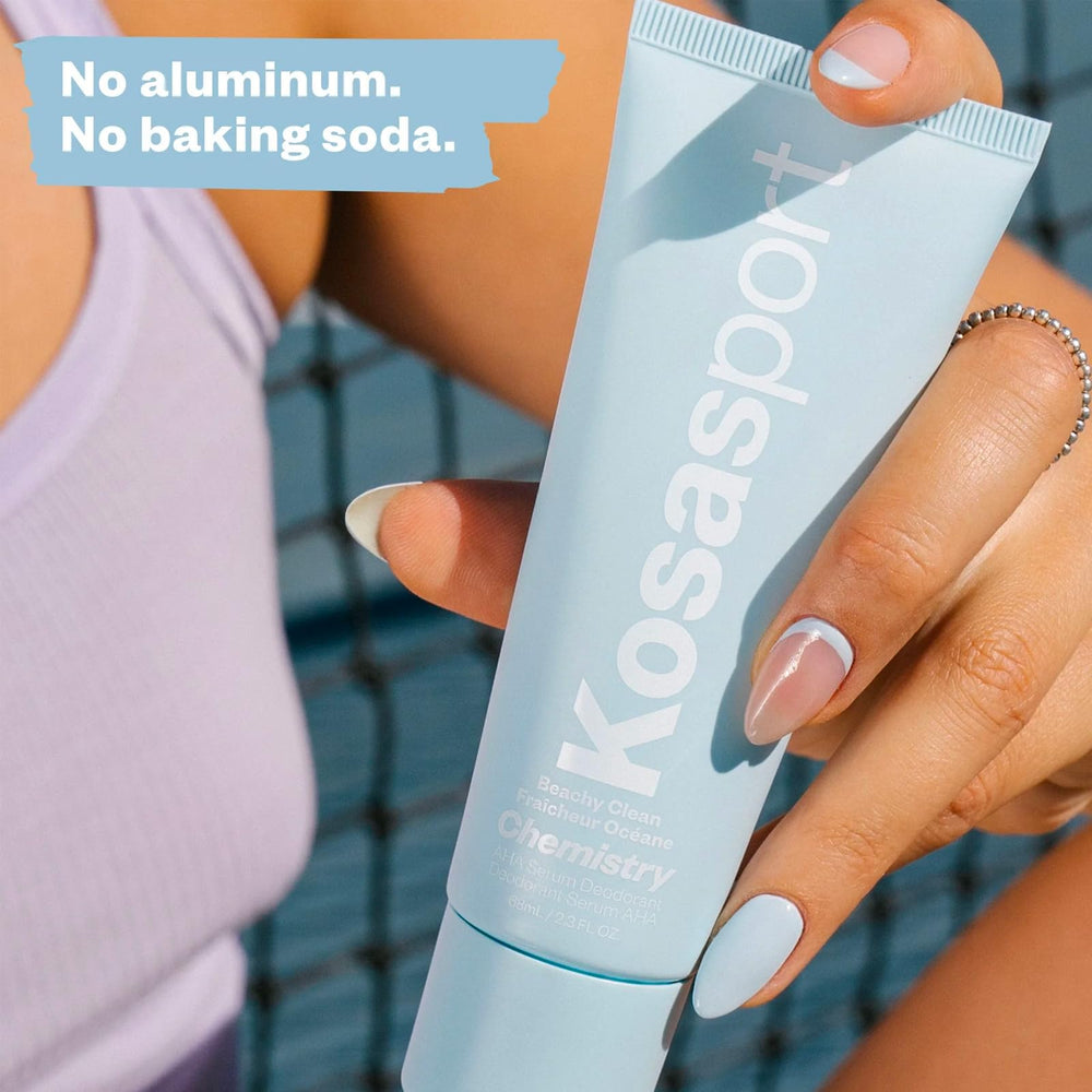 Kosas Chemistry Cuidado para axilas sensibles, fórmula suave para piel delicada.
