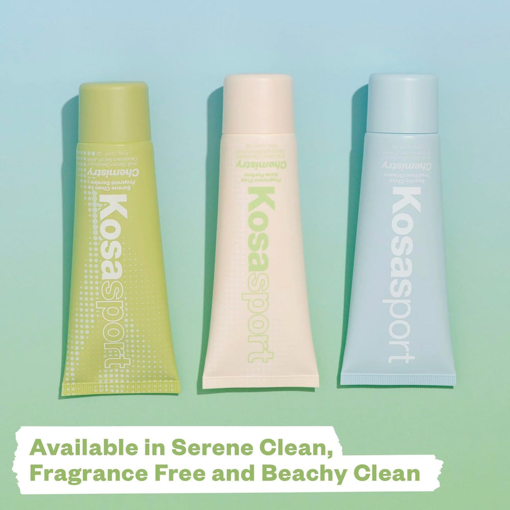 Kosas Chemistry Deodorant free-from-sulfates packaging communicates clean skincare.