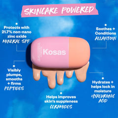 Kosas DreamBeam combina ceramidas y péptidos para una piel más firme y suave.