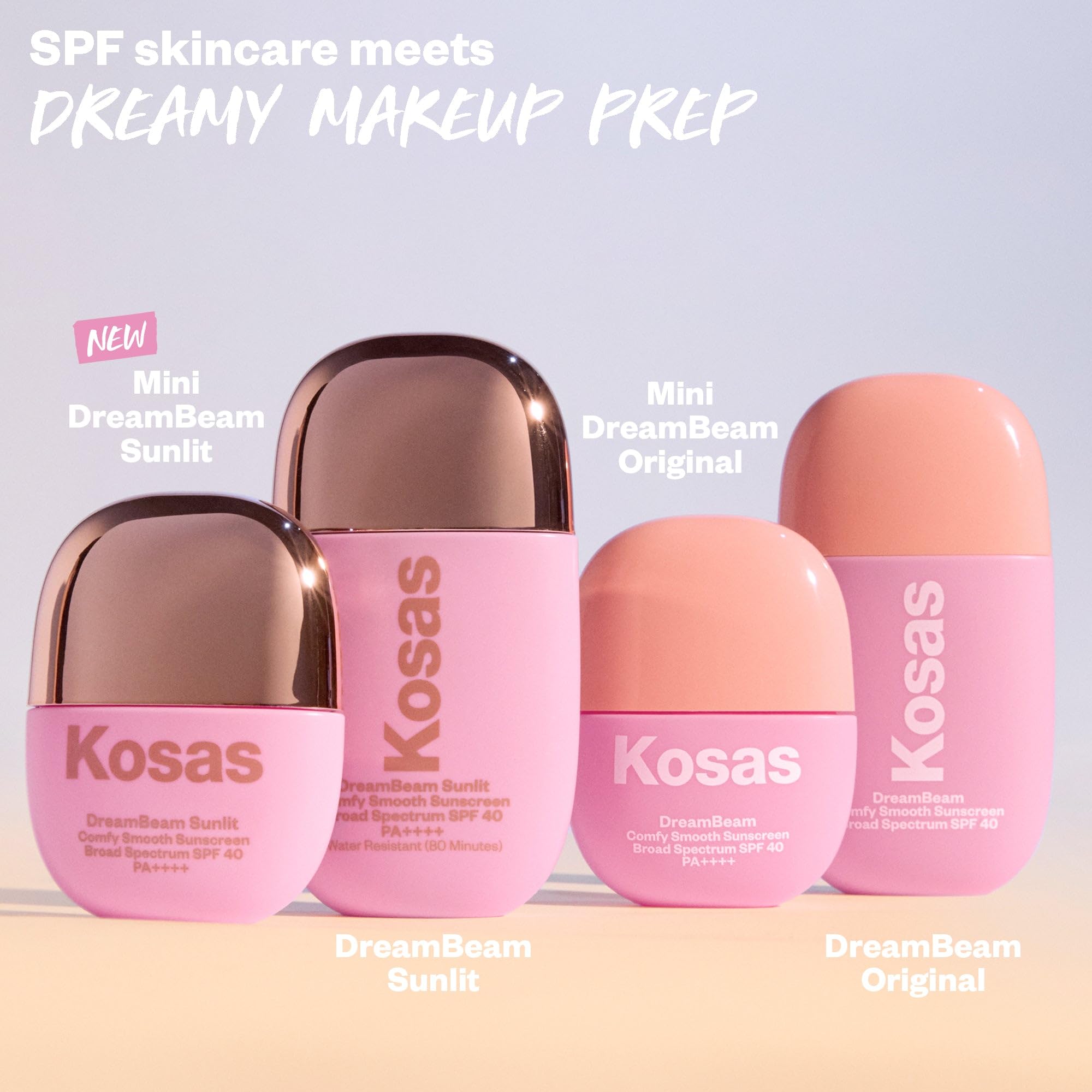 Kosas DreamBeam SPF 40 is easy to warm between hands before use.