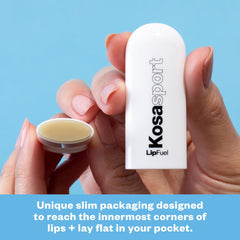 Kosas Lipfuel Balm en aplicador compacto listo para uso diario.