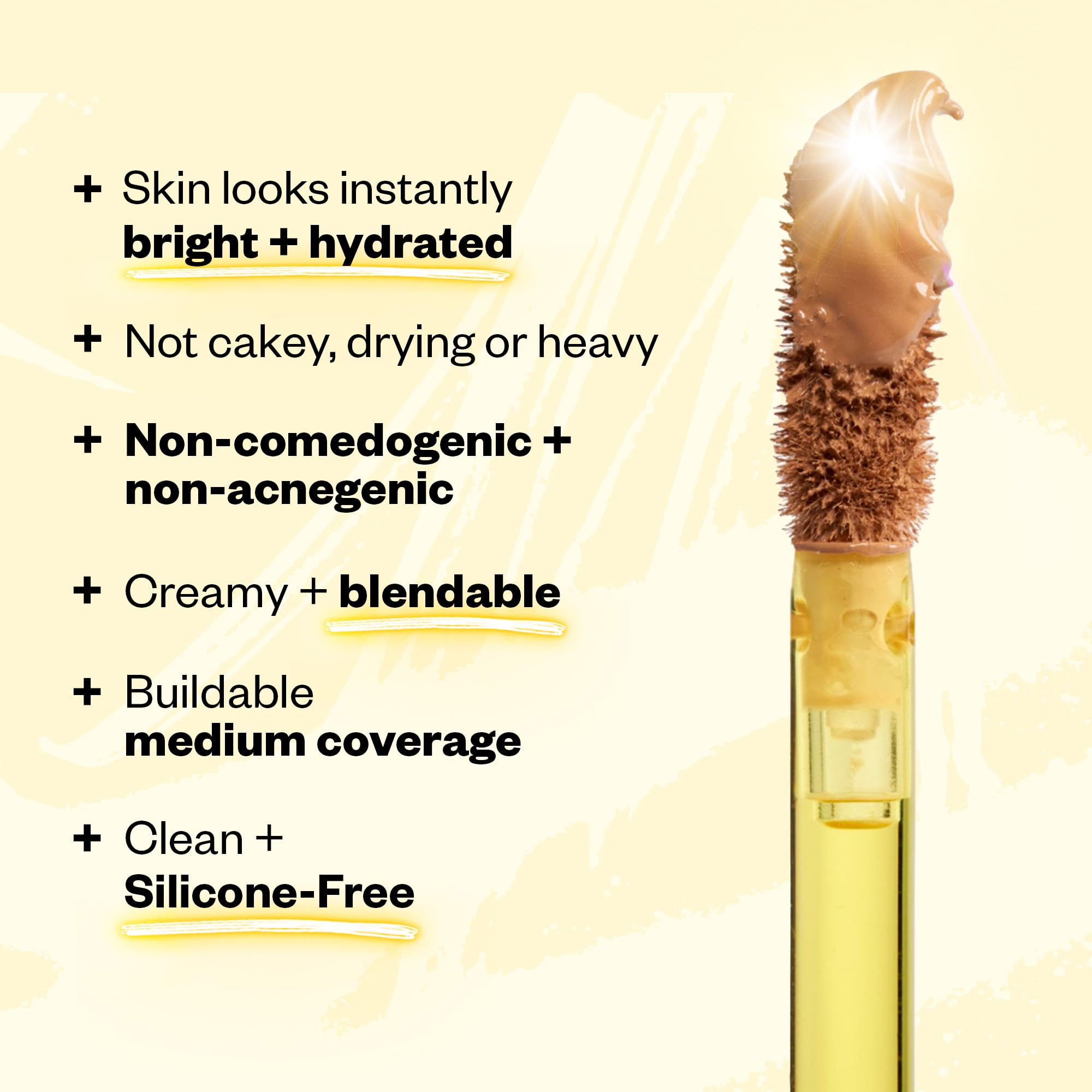 Kosas Revealer Concealer with caffeine and pink algae revives dull skin.