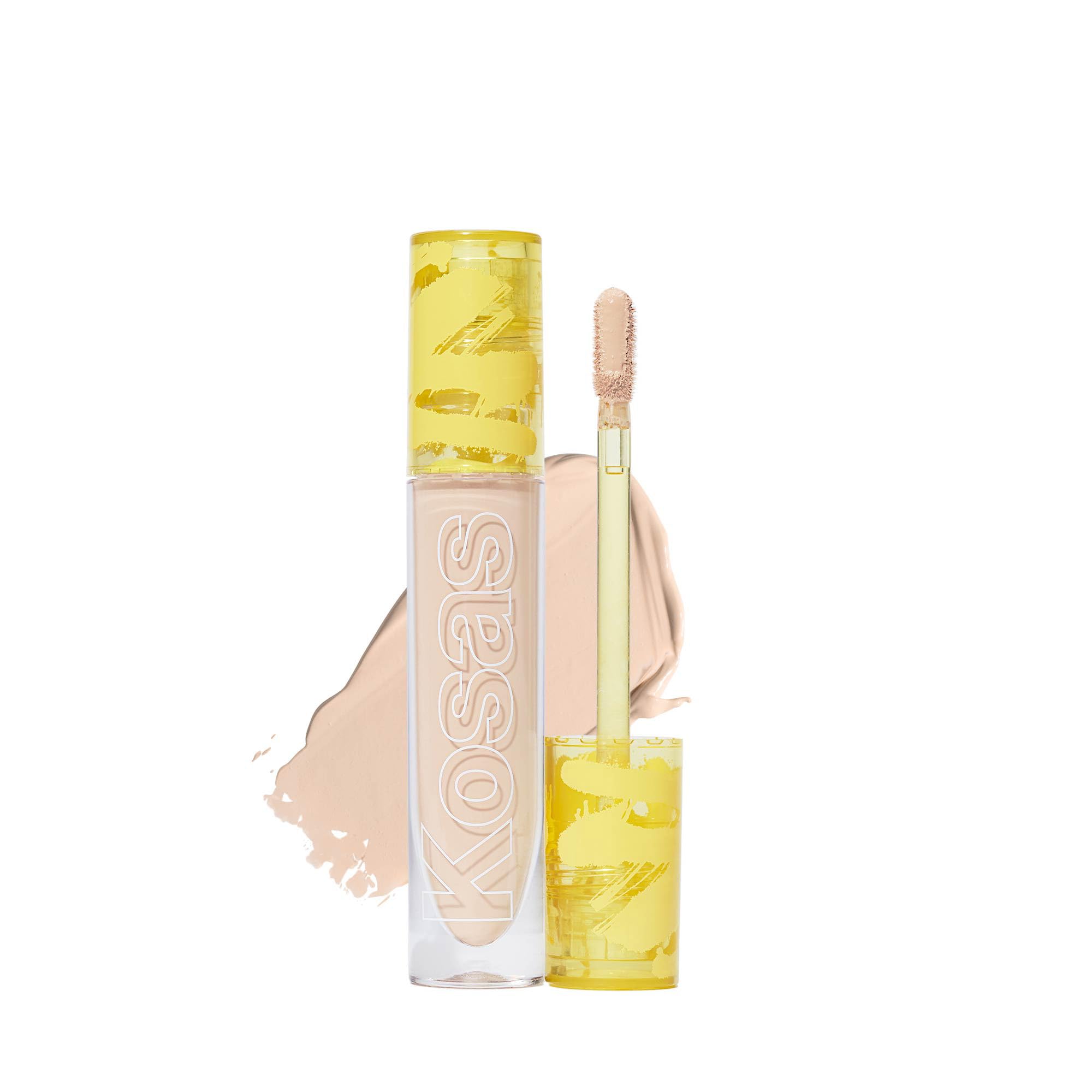 Kosas Revealer Concealer bottle demonstrates medium coverage for a natural finish.
