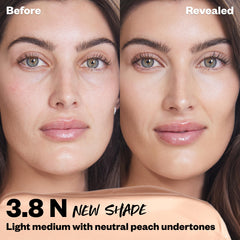Kosas Revealer Concealer swatches demonstrate seamless blending and natural tone.