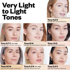 Kosas Revealer Concealer Tone 02 W swatch shows natural finish and medium coverage