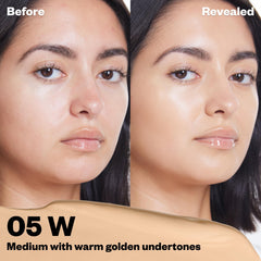 Kosas Revealer under-eye brightening showing reduced dark circles and hydrated skin.