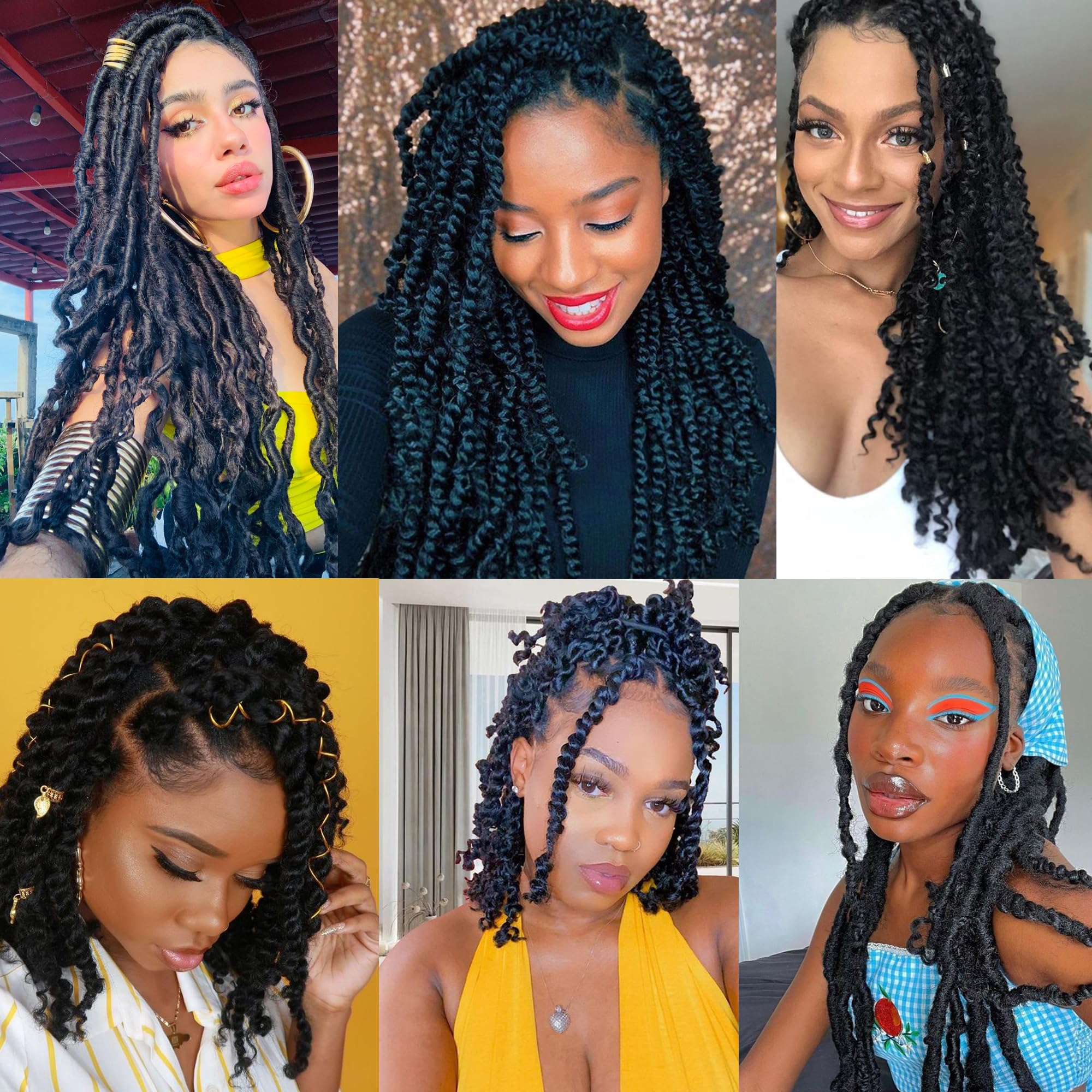 Kossys 16in braiding hair in full-head view, versatile for various protective styles.