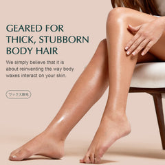 KOTAMU bikini area wax application, precise removal with Aloe Vera soothing benefits.