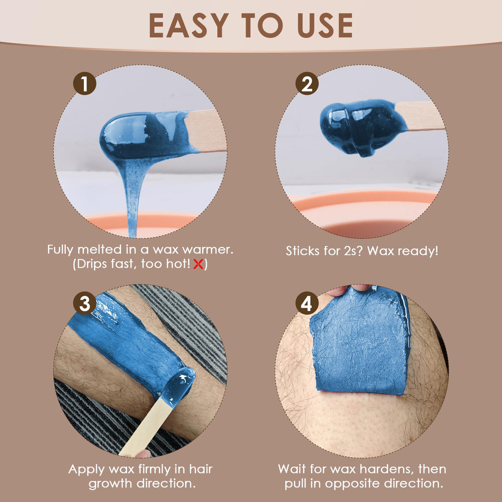 KOTAMU blue bikini wax formula for Brazilian use at home
