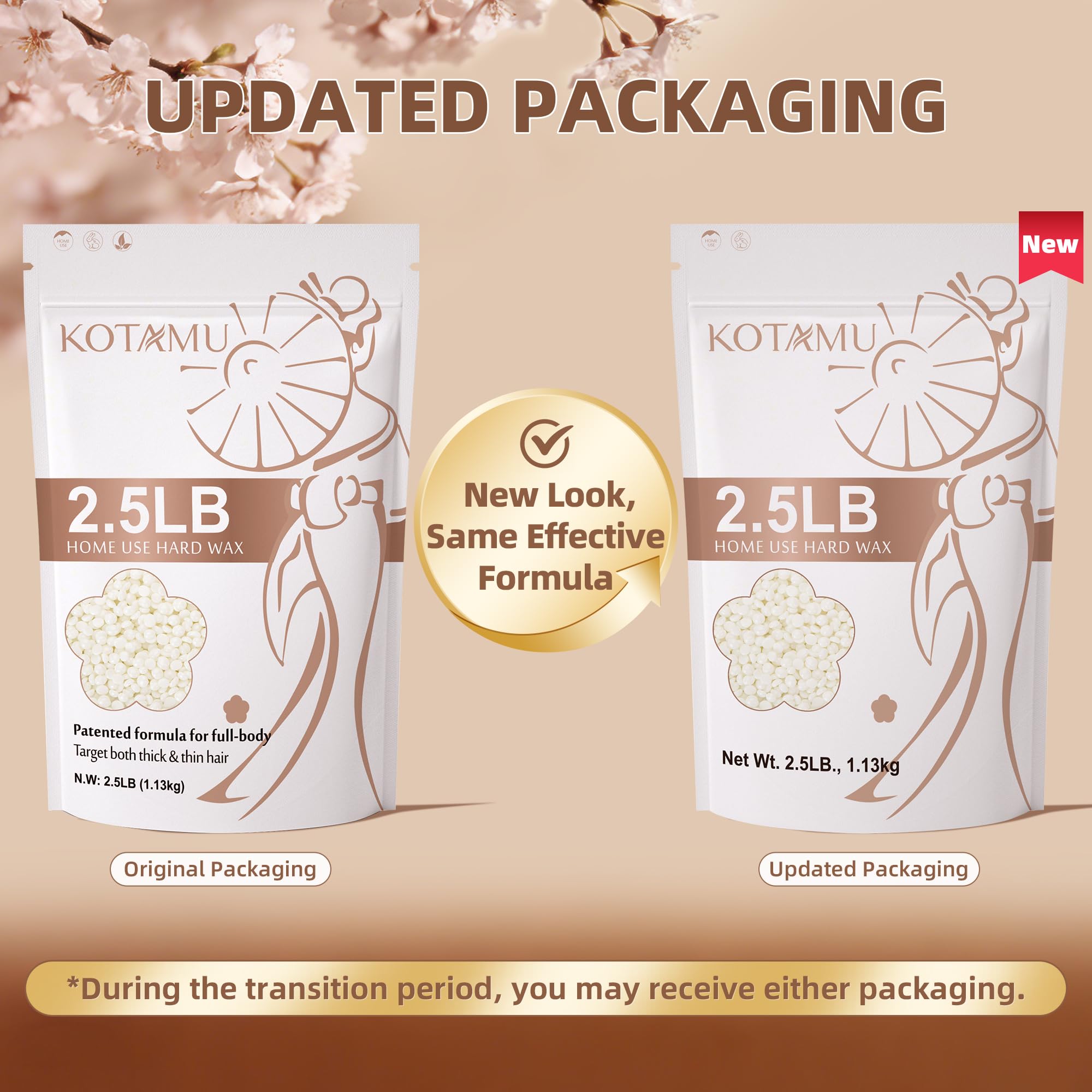 KOTAMU beads for face and brow waxing with precise shaping and minimal irritation
