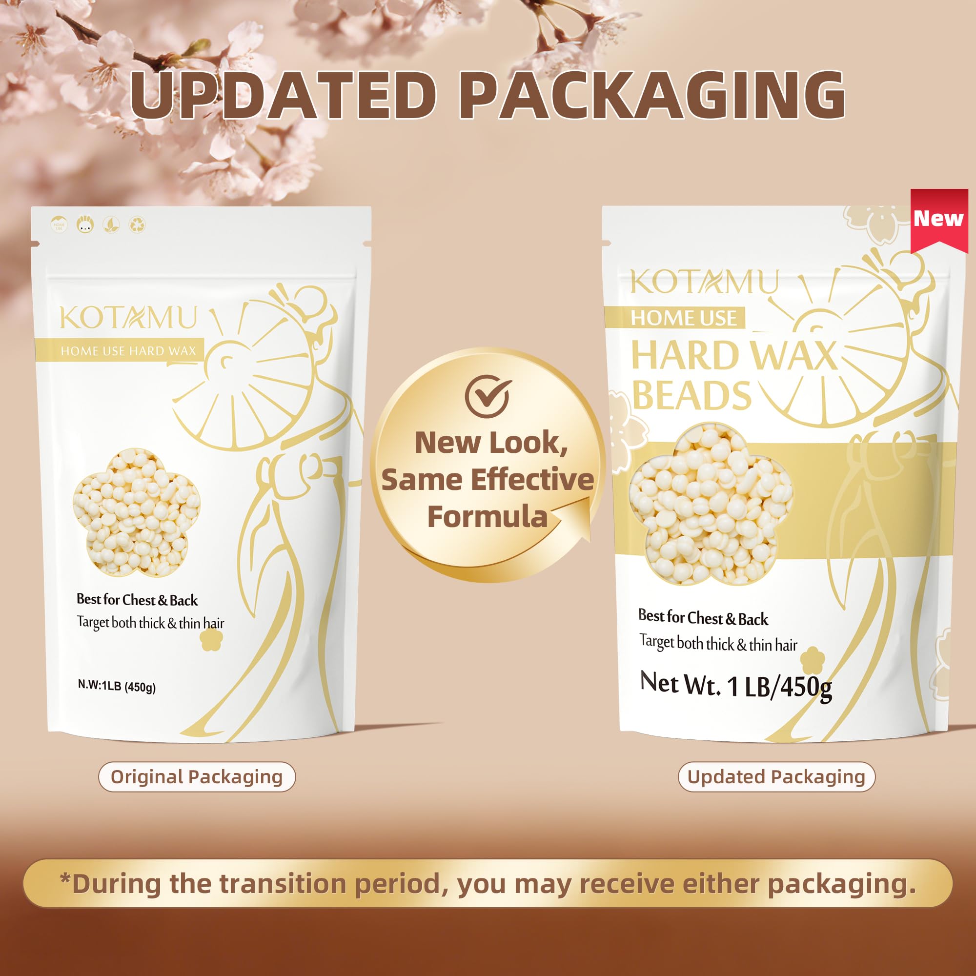 KOTAMU beads designed for sensitive skin to reduce irritation during waxing