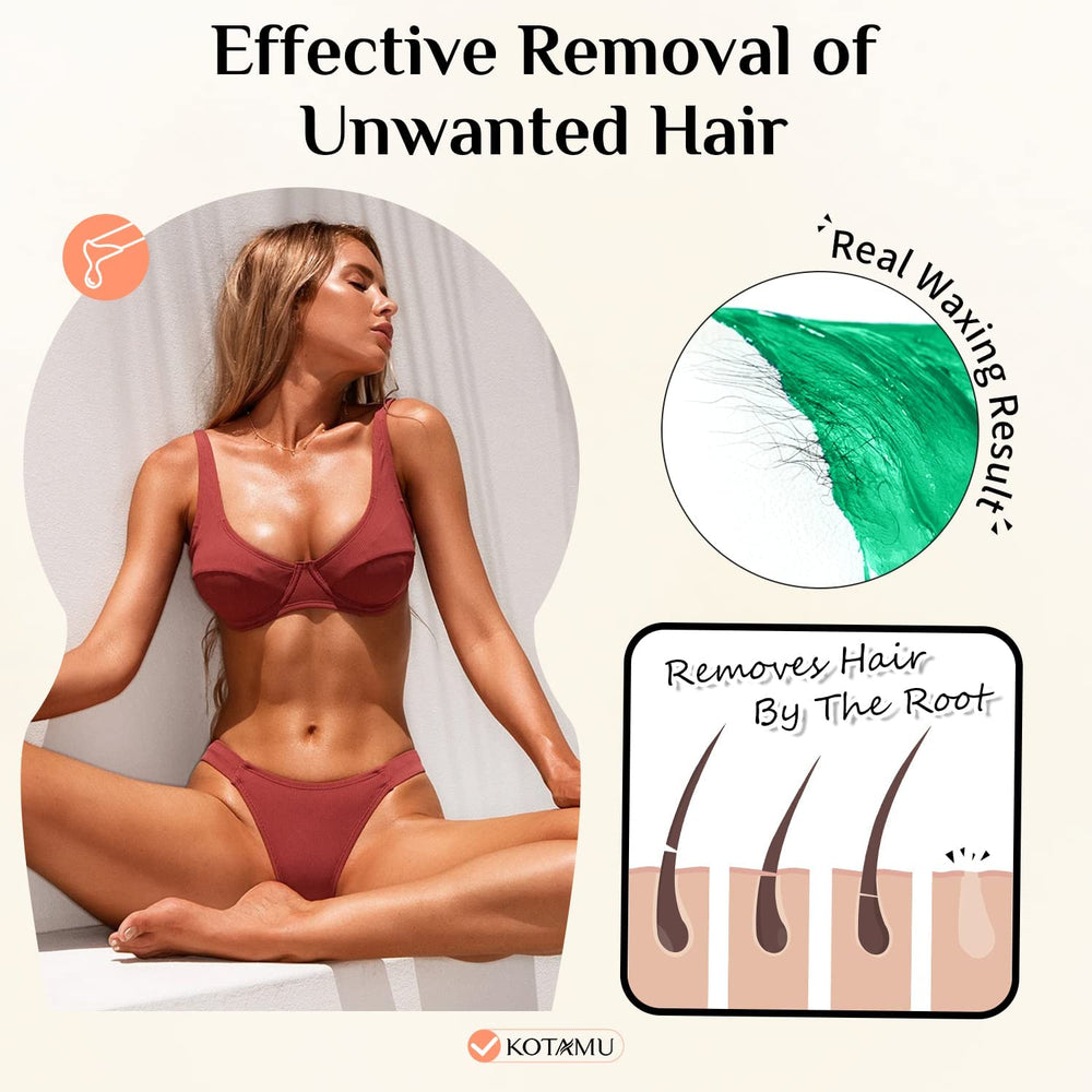KOTAMU legs waxing, even results and comfortable experience.
