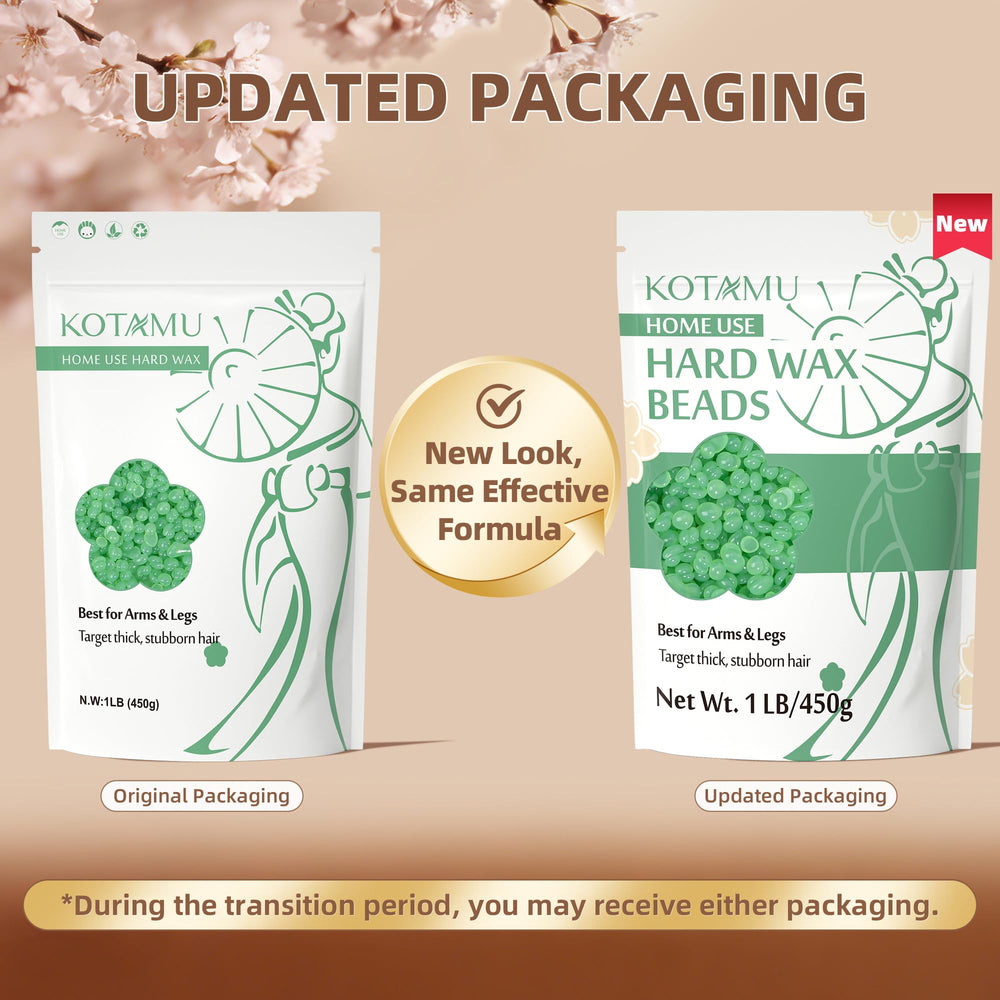 KOTAMU wax beads melted in warmer, ready for smooth, reliable at-home sessions.