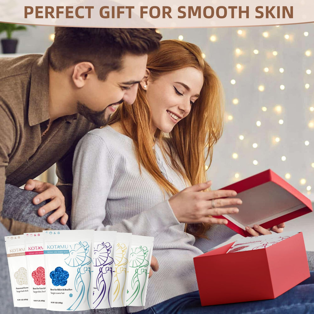 KOTAMU unscented wax beads for chest waxing with a gentle formula