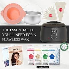 Dermatologist-tested wax system gentle on sensitive skin.