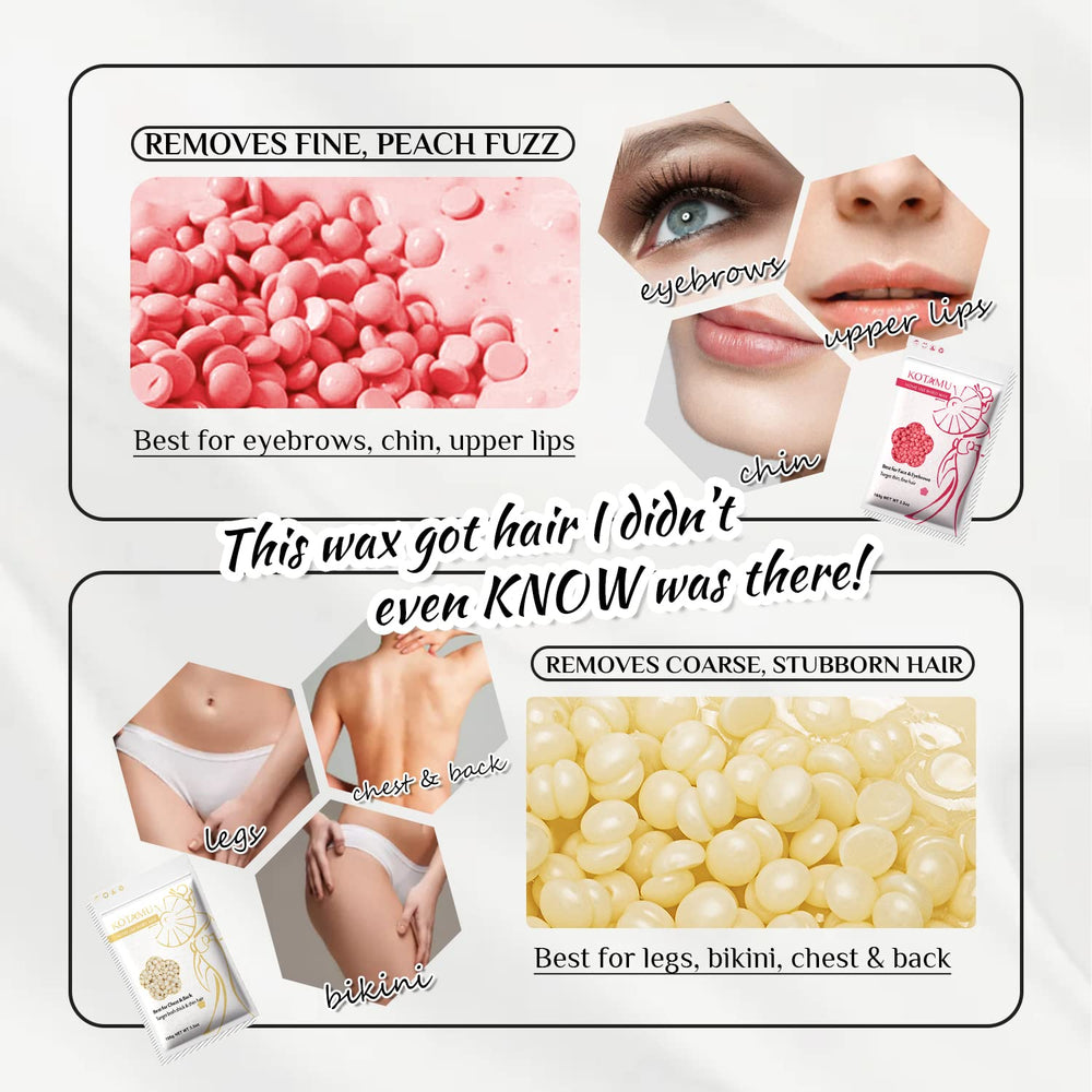 KOTAMU Wax Kit Pink temperature control knob helps tailor comfort.