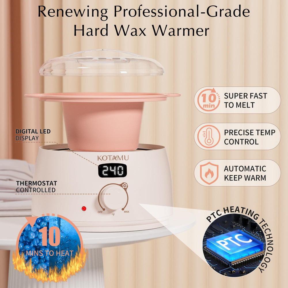 KOTAMU wax warmer for arms and legs, salon-grade results at home