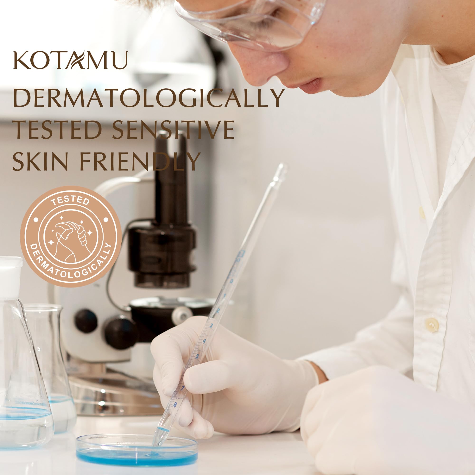 KOTAMU bikini area wax kit for delicate skin