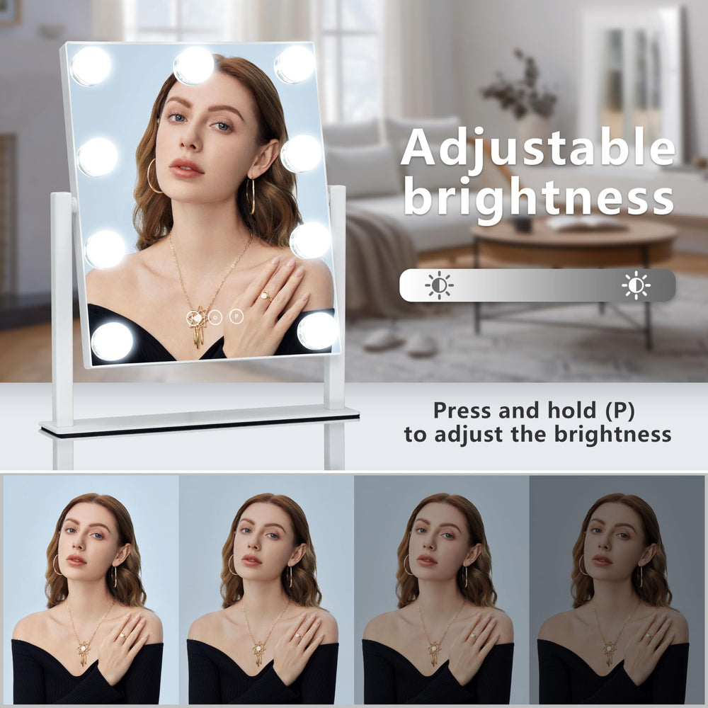Kotdning detachable 10x magnifier aids precise eyeliner and mascara.