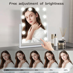 Kotdning vanity mirror touch controls adjust brightness and modes.