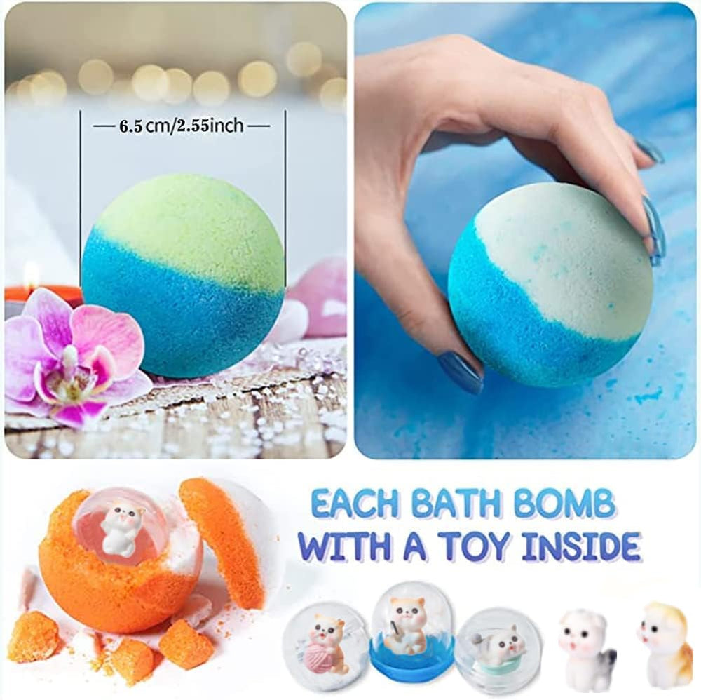 Kottke animal toy inside bath bomb boosts imaginative play