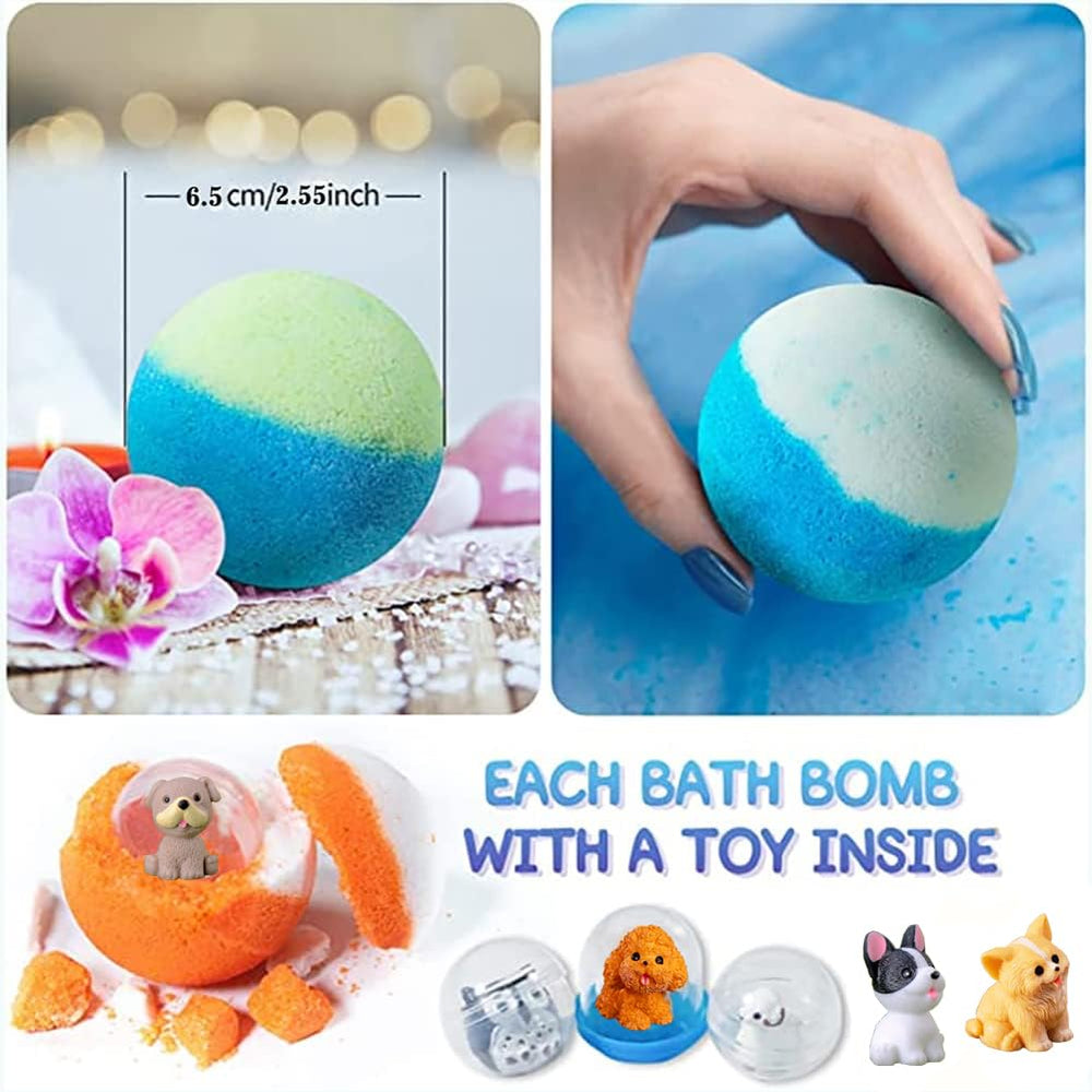Kottke bath bombs swirling colors create bubbles and aroma during bath time.
