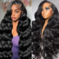 KOTTN 30-inch 13x6 lace front wig with body wave for natural fullness.
