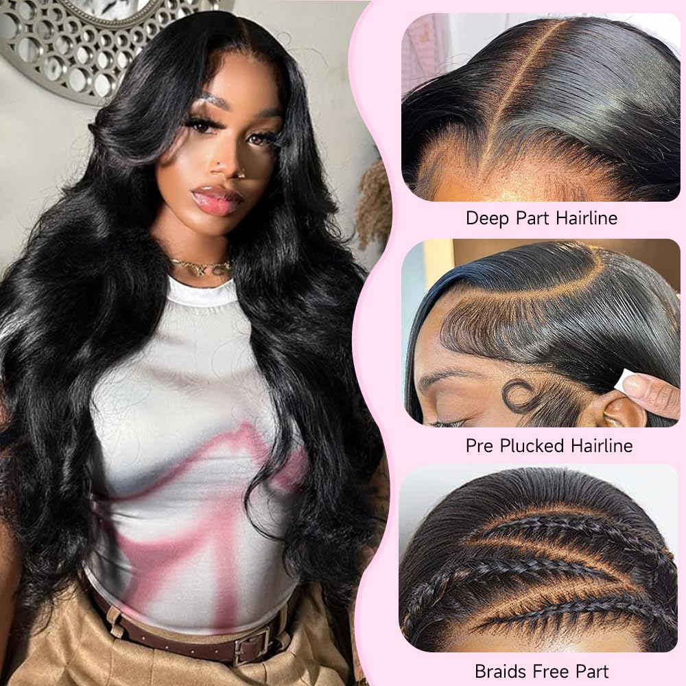 KOTTN HD lace front wig with invisible hairline for seamless scalp look.