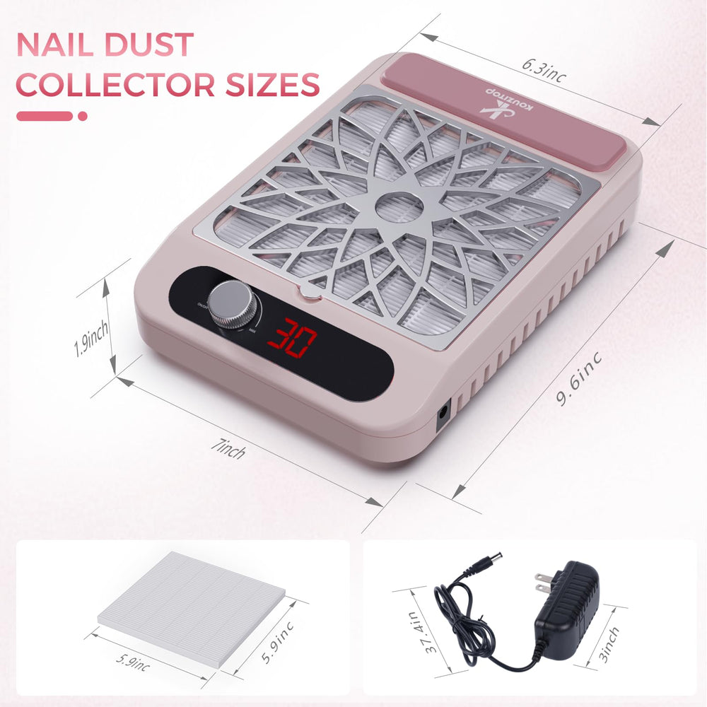 Kouzitop Nail Dust Collector uses durable materials for daily salon use.