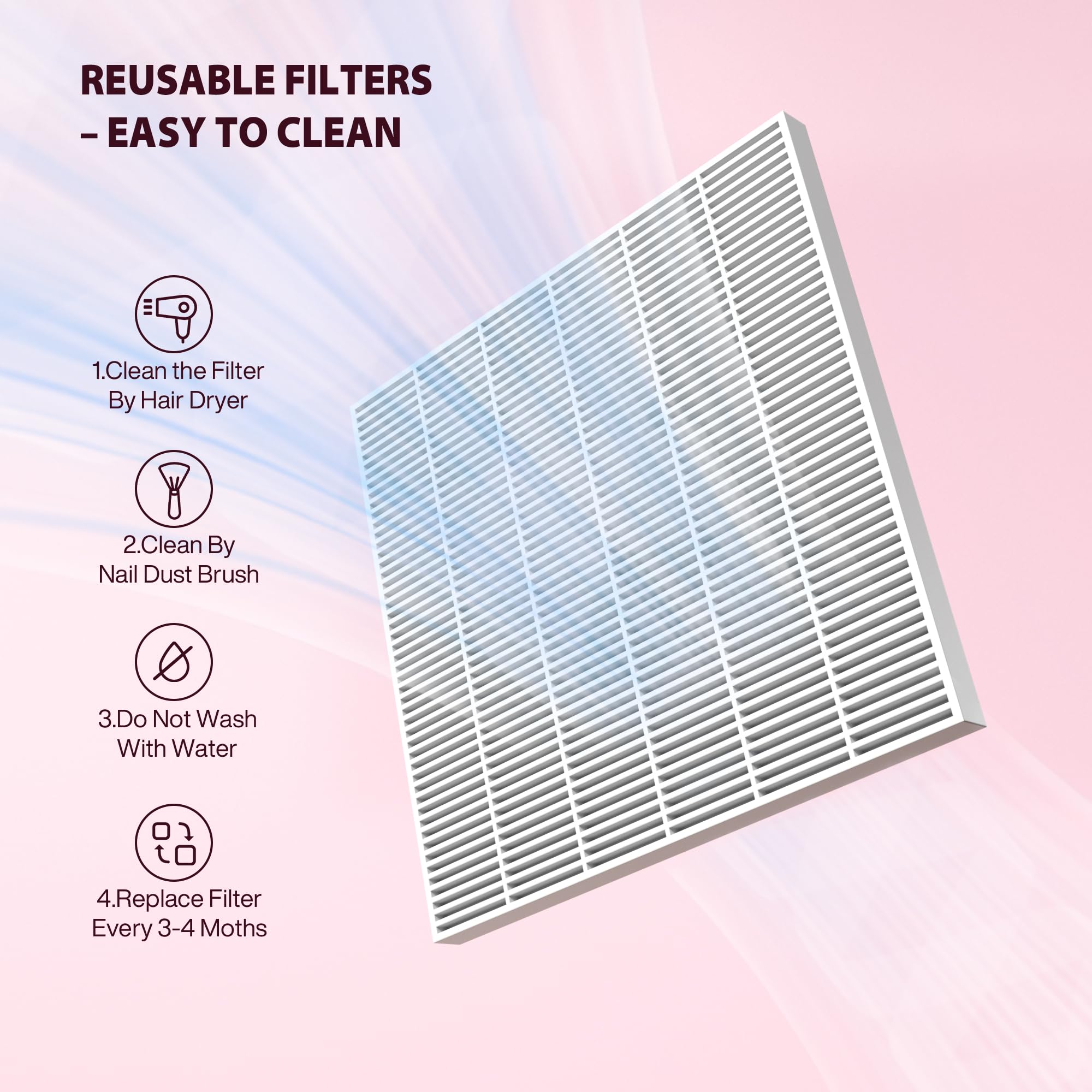 Kouzitop magnetic filter removal shows effortless maintenance and long-lasting performance.