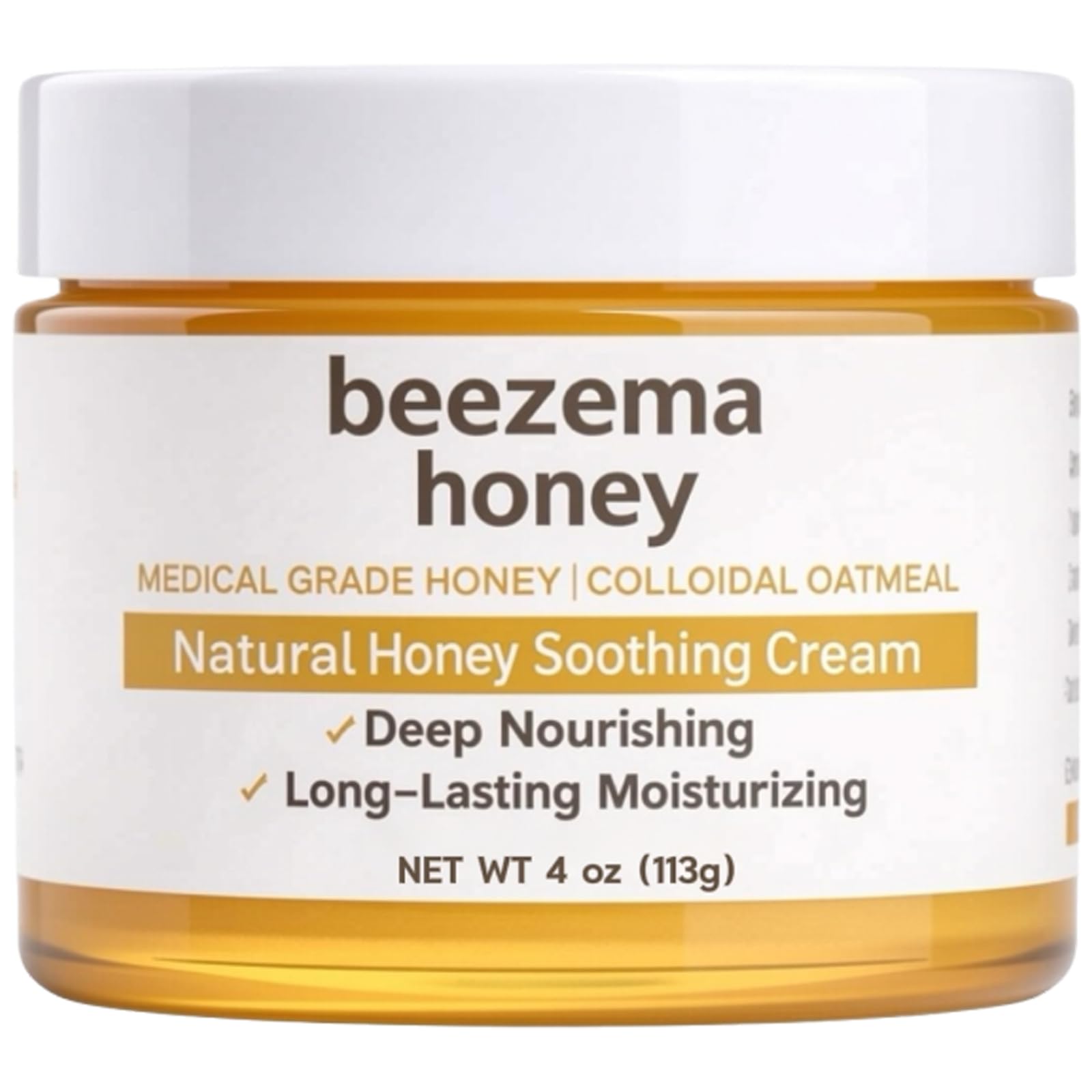 KOVGOCY Beezema honey cream jar for daily, fragrance-free hydration