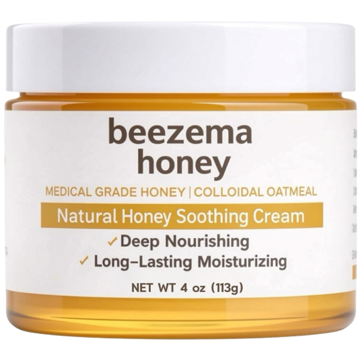 KOVGOCY Beezema honey cream jar for daily, fragrance-free hydration
