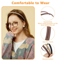 KOVOLITU matte-finish headbands provide comfortable daily wear.