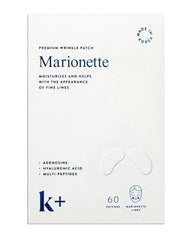 KPLUS K+ wrinkle patches overnight application may smooth fine lines.