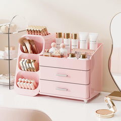 KQJS Makeup Organizer with clear acrylic drawers for easy access and visibility.