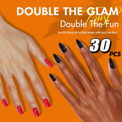 Uñas en forma ataúd rosa de KQueenest para look definido.